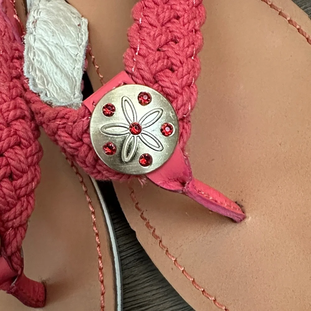 Tommy Bahama Women's Red Braided Sandals
